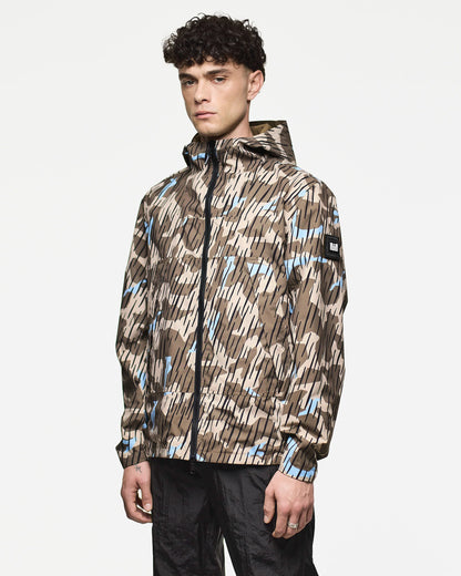 Weekend Offender - Mercury Camo Reversible Jacket - Tobacco Brown