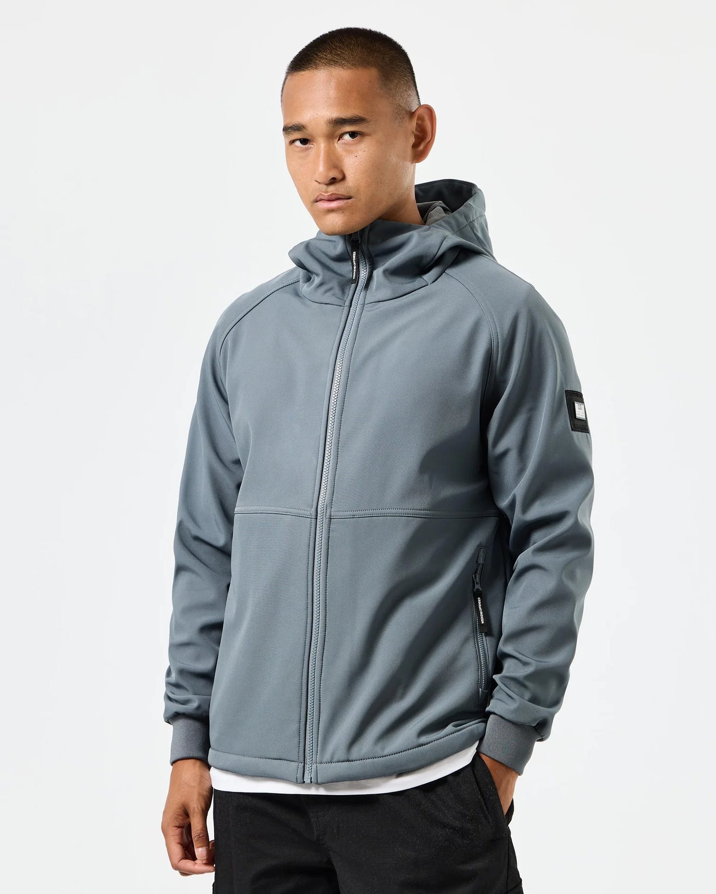 Weekend Offender - Stipe Softshell Jacket Zinc