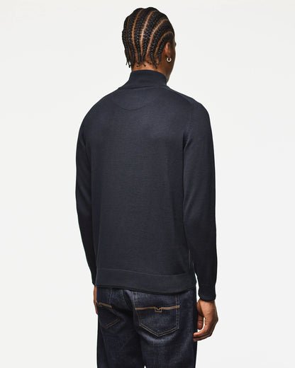 Weekend Offender - Pierre Quarter Zip Jumper - Navy