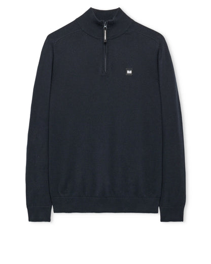 Weekend Offender - Pierre Quarter Zip Jumper - Navy