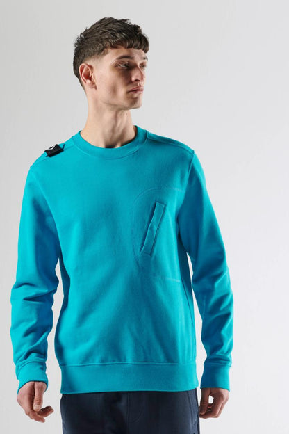 MA.STRUM Edge Crew Sweatshirt - Vallarta Blue