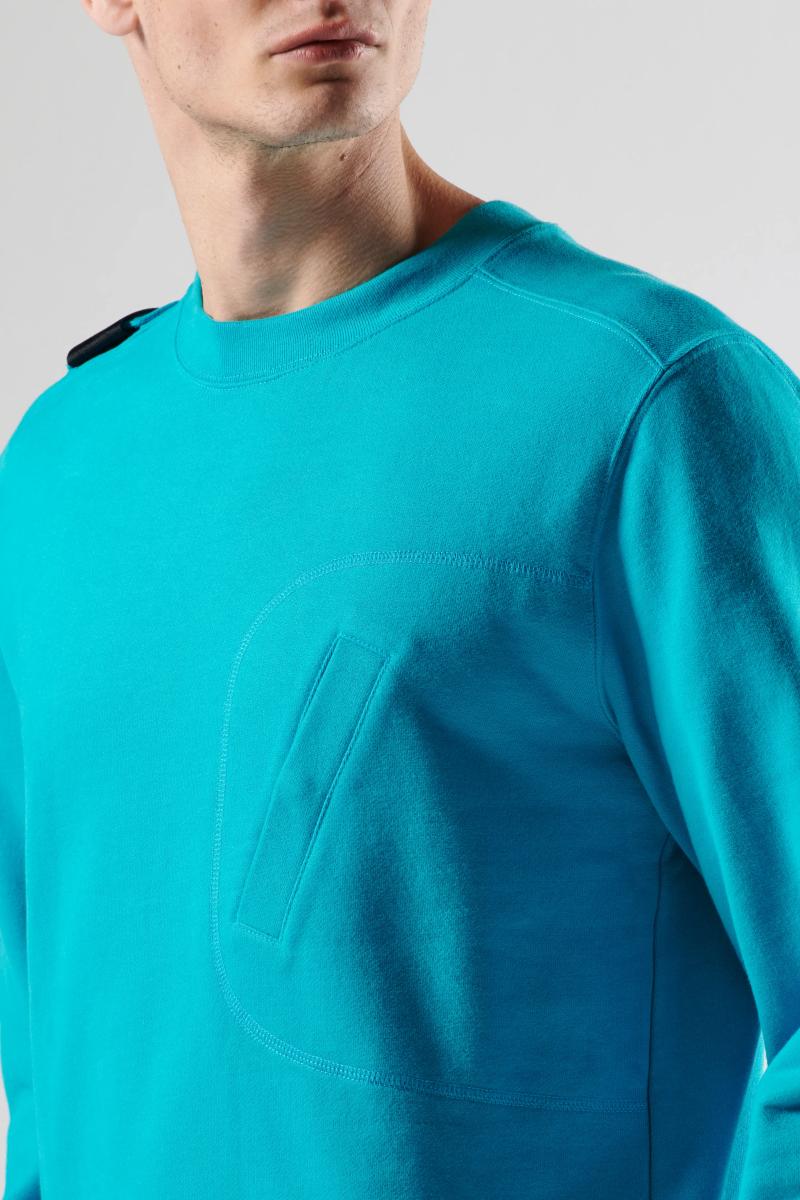 MA.STRUM Edge Crew Sweatshirt - Vallarta Blue