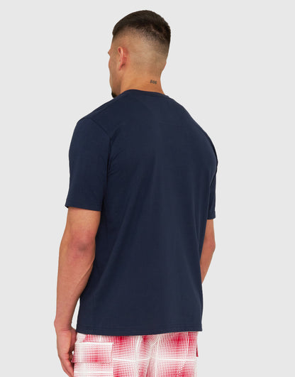 Marshall Artist - Shadow Check T-shirt - Navy