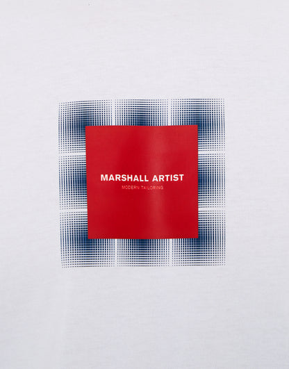 Marshall Artist - Shadow Check T-Shirt - White