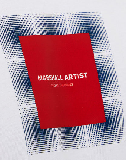 Marshall Artist - Shadow Check T-Shirt - White