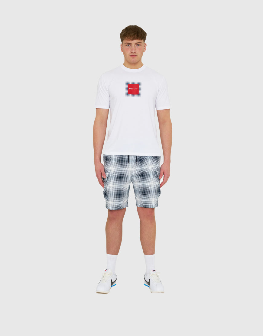 Marshall Artist - Shadow Check T-Shirt - White