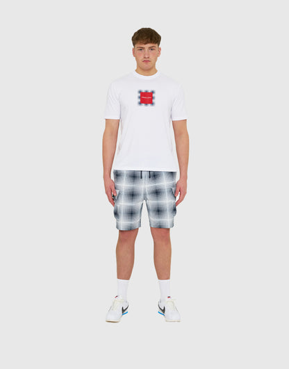 Marshall Artist - Shadow Check T-Shirt - White