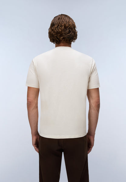 Napapijri Small Box T-Shirt Beige Dimity Back View