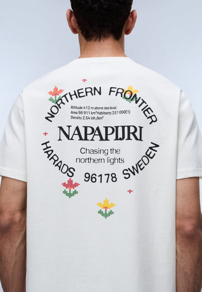 Napapijri Swhol Graphic T-Shirt White FVA Back Print