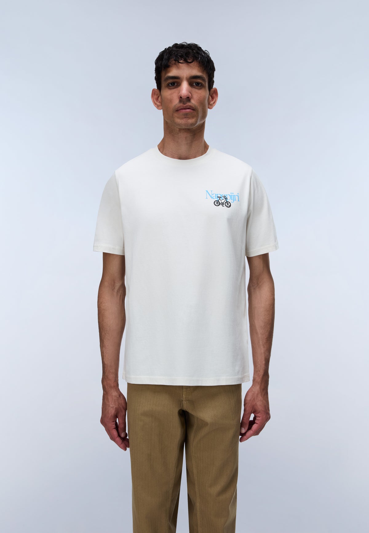 apapijri Swhol White FYA Mens Graphic T-Shirt Front View