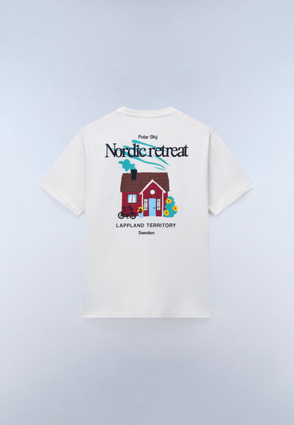Napapijri Swhol White FYA Back Print T-Shirt No Model