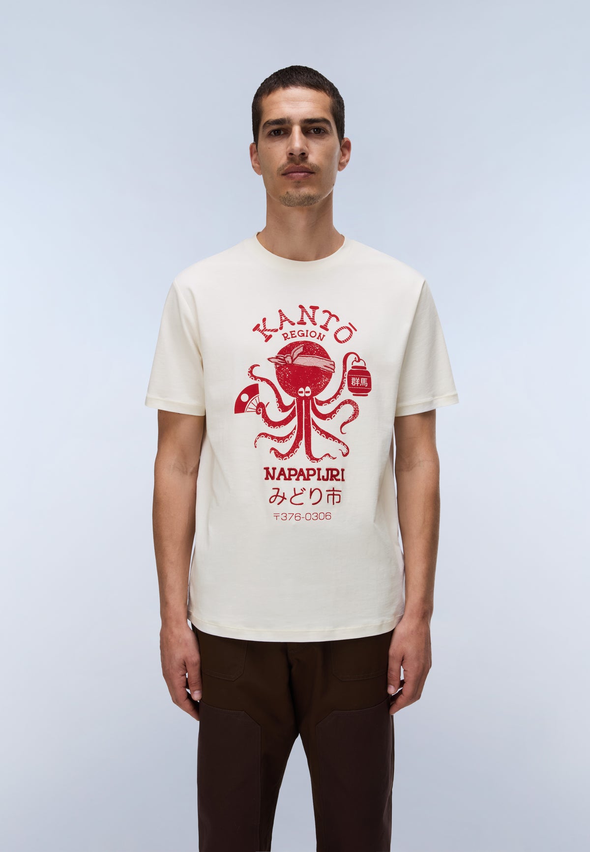 Napapijri Sunda White FYA Mens Graphic T-Shirt