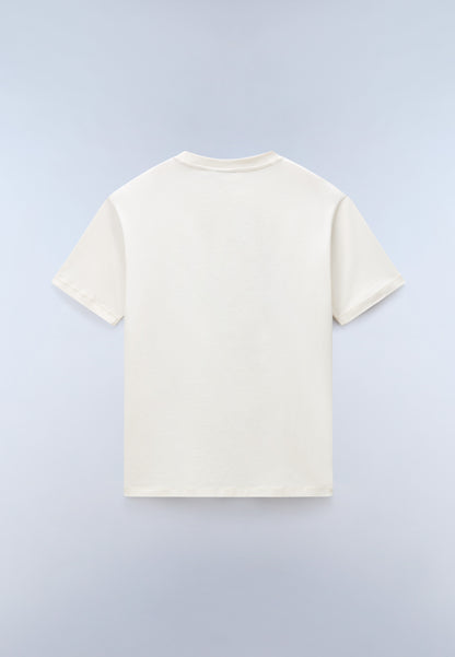 Napapijri Sunda White Whisper Mens T-Shirt Back View No Model