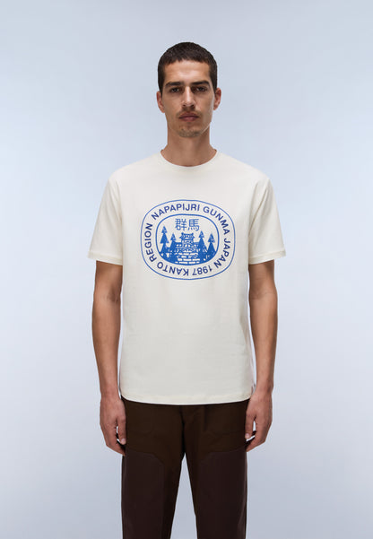 Napapijri Sunda Graphic T-Shirt White Whisper