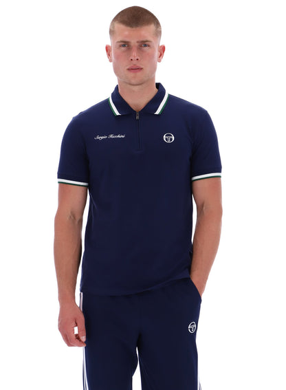 Sergio Tacchini - Nanto Zip Polo - Maritime Blue