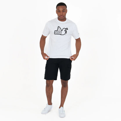 Peaceful Hooligan - Outline Tee - White