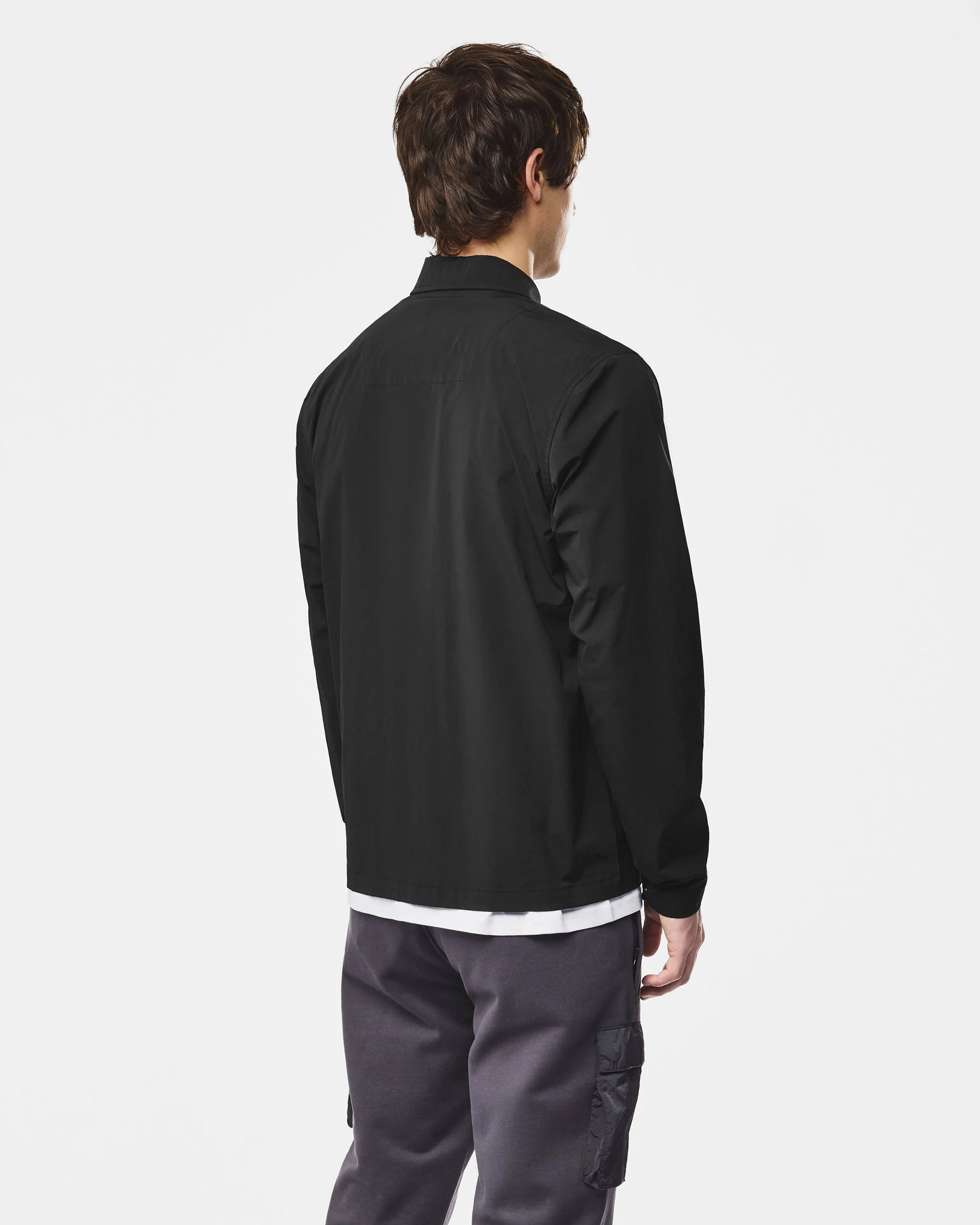 Weekend Offender Southbank Over-Shirt Black Back View