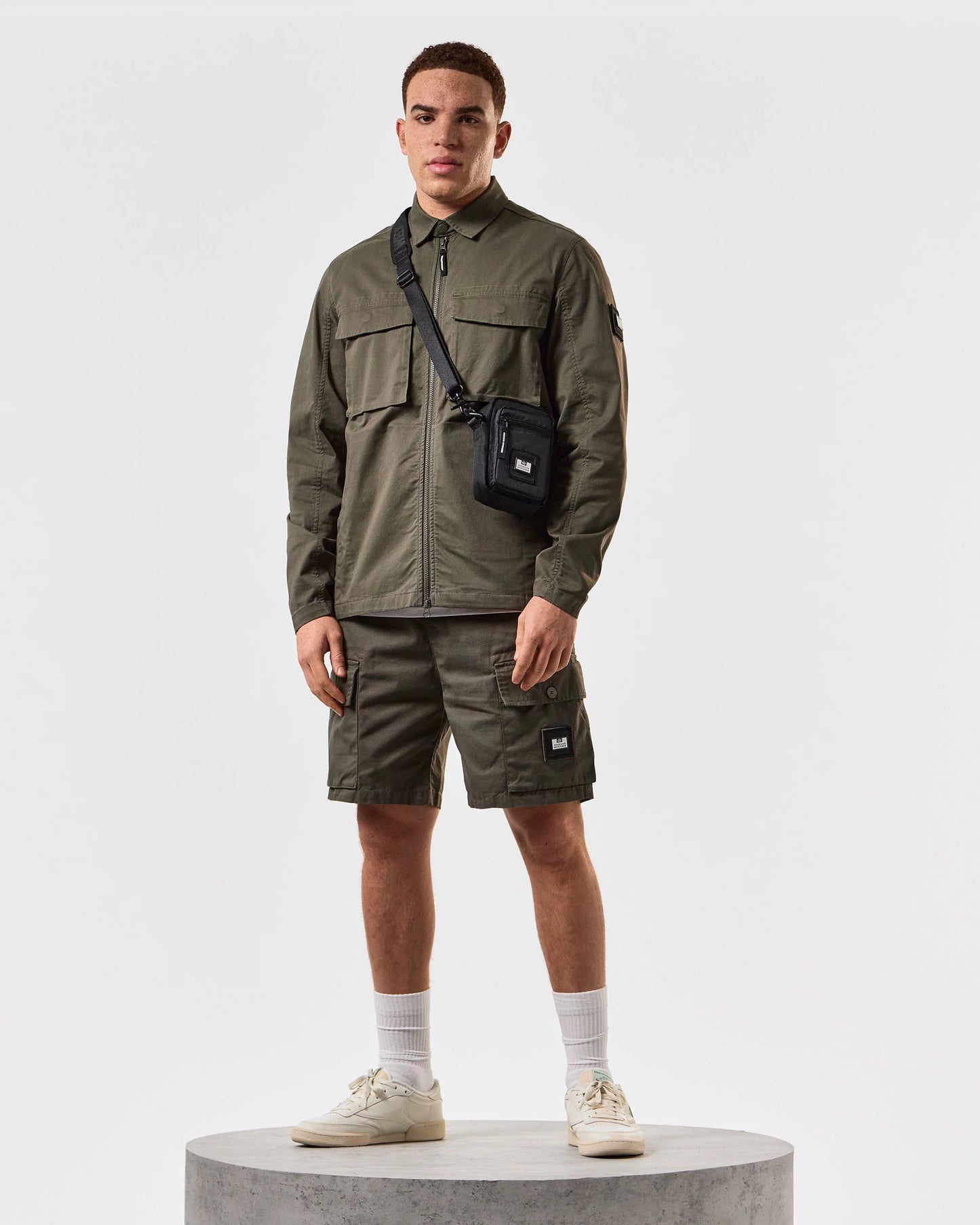 Weekend Offender - Scopello Cargo Shorts Castle Green