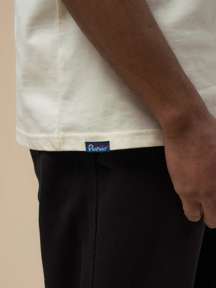 Penfield - Contrast Stripe Bear Graphic Tee - Vanilla Ice