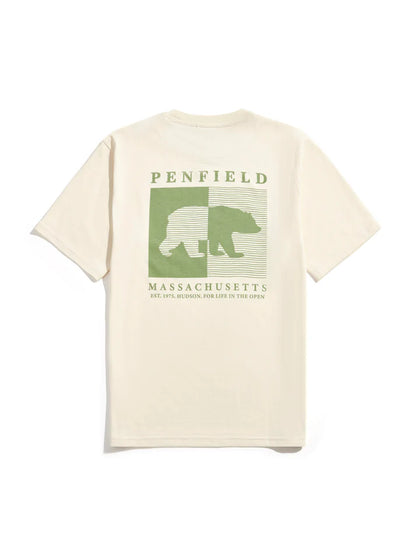 Penfield - Contrast Stripe Bear Graphic Tee - Vanilla Ice