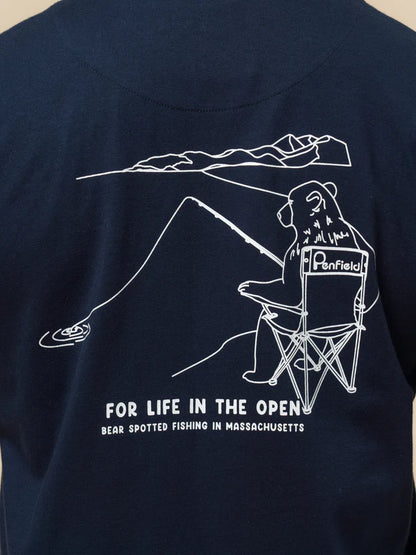 Penfield - Fishing Bear Tee - Dark Navy