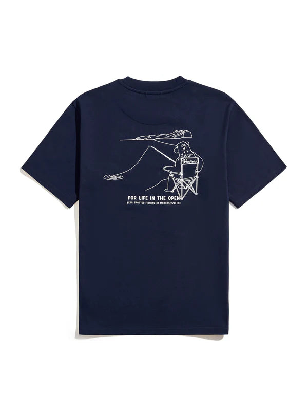 Penfield - Fishing Bear Tee - Dark Navy
