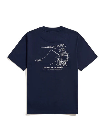 Penfield - Fishing Bear Tee - Dark Navy