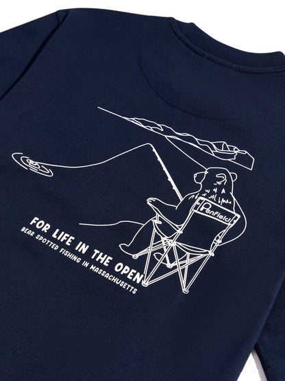 Penfield - Fishing Bear Tee - Dark Navy