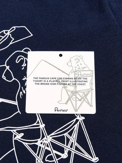 Penfield - Fishing Bear Tee - Dark Navy