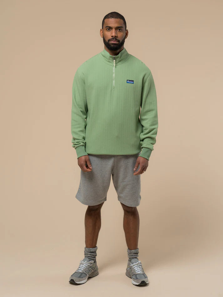 Penfield - Textured Stripe Half Zip Funnel - Mistletoe