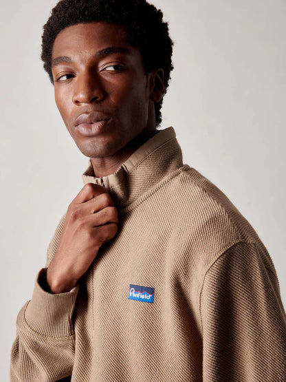 Penfield - Berkley Textured Half Zip Funnel - Lead Gray