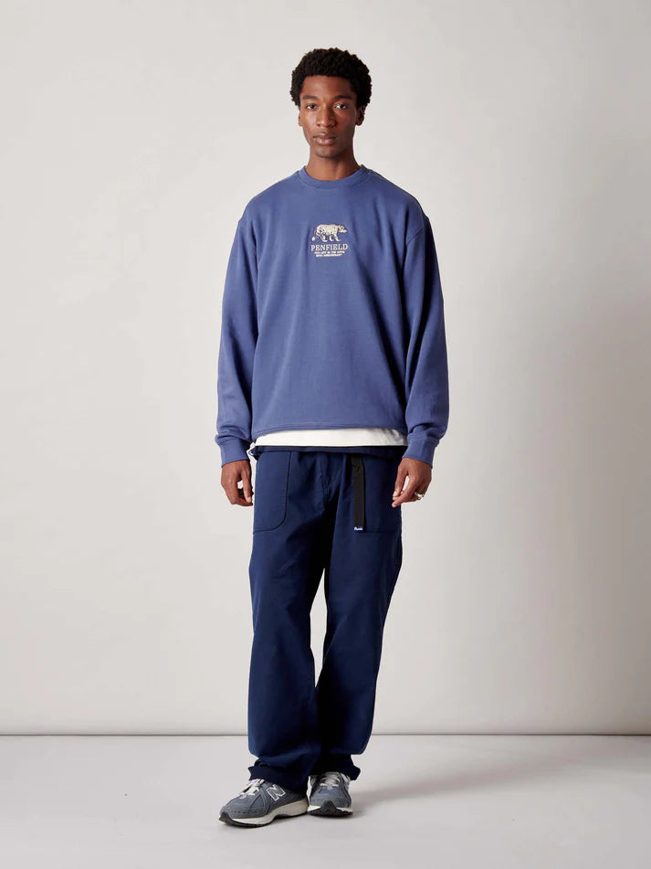 Penfield - 50th Anniversary Embroidered Crew - Indigo Blue