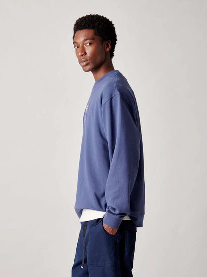 Penfield - 50th Anniversary Embroidered Crew - Indigo Blue