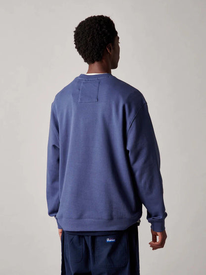 Penfield - 50th Anniversary Embroidered Crew - Indigo Blue