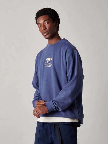 Penfield - 50th Anniversary Embroidered Crew - Indigo Blue