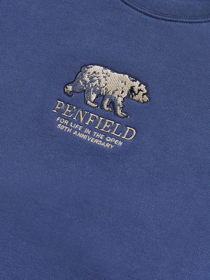 Penfield - 50th Anniversary Embroidered Crew - Indigo Blue