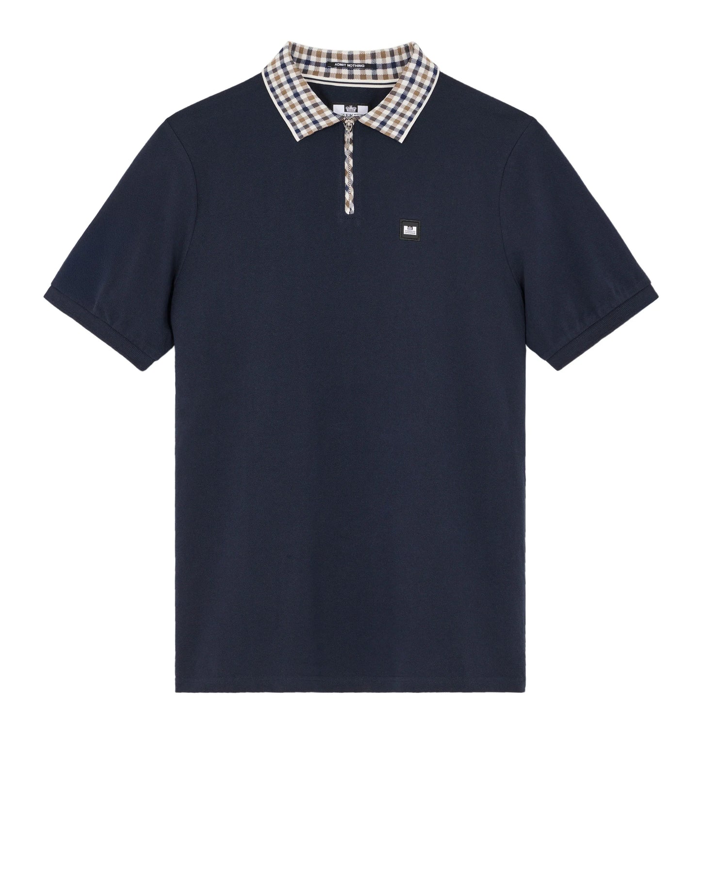 Weekend Offender - Lachine Polo Shirt - Navy/Mid House Check