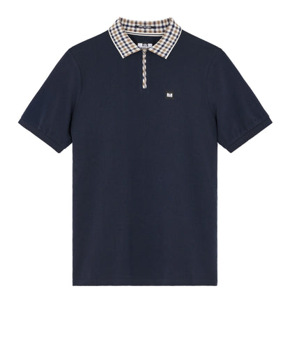 Weekend Offender - Lachine Polo Shirt - Navy/Mid House Check
