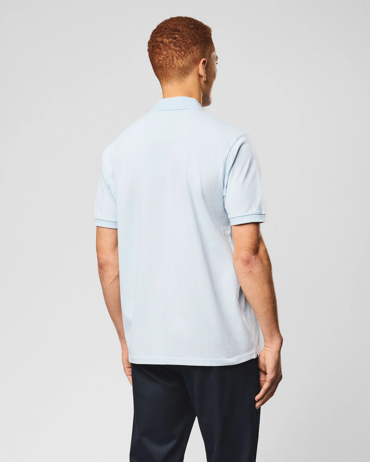 Weekend Offender Heathcote Sky Blue Polo Back View
