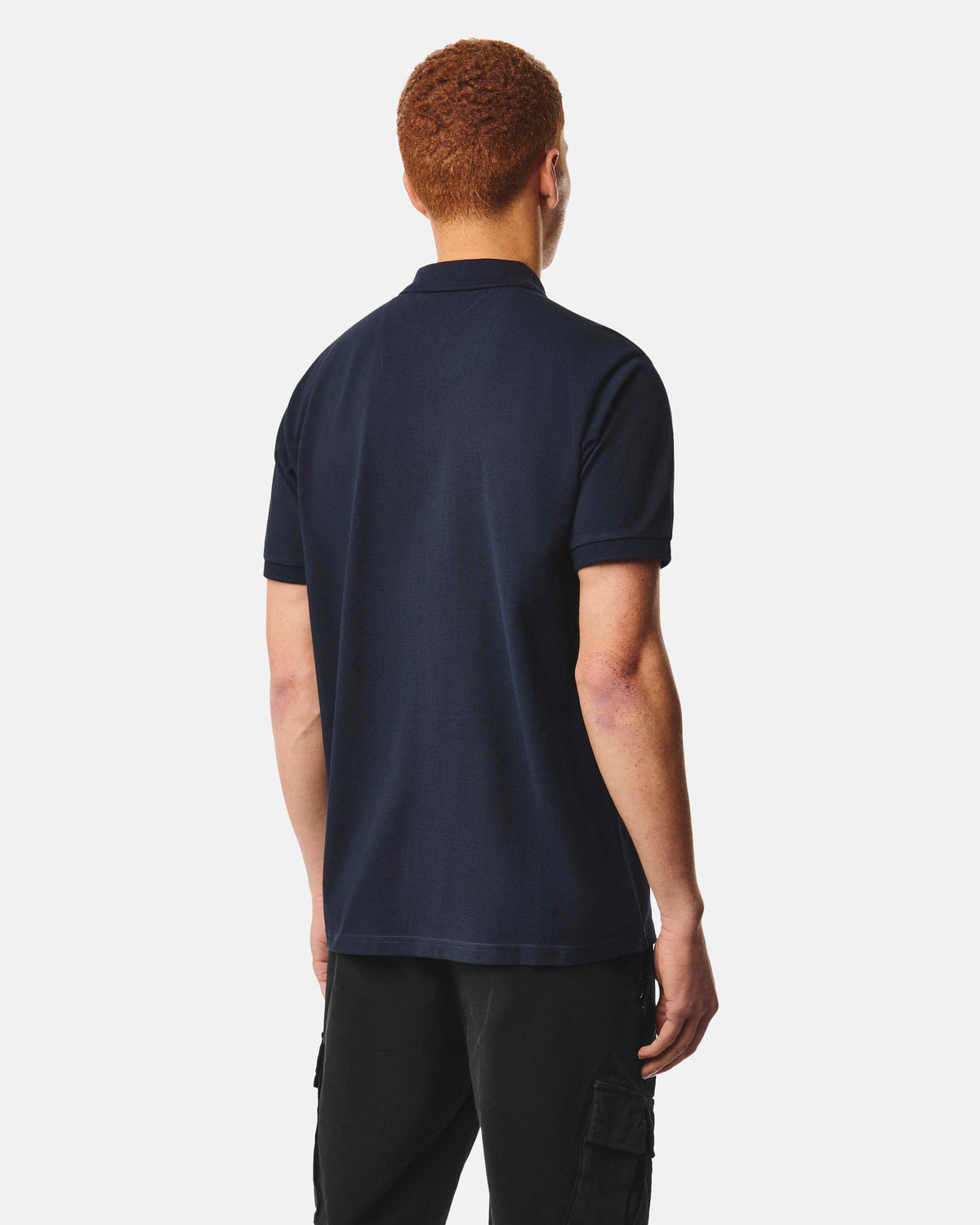 Weekend Offender Heathcote Navy Polo Back View