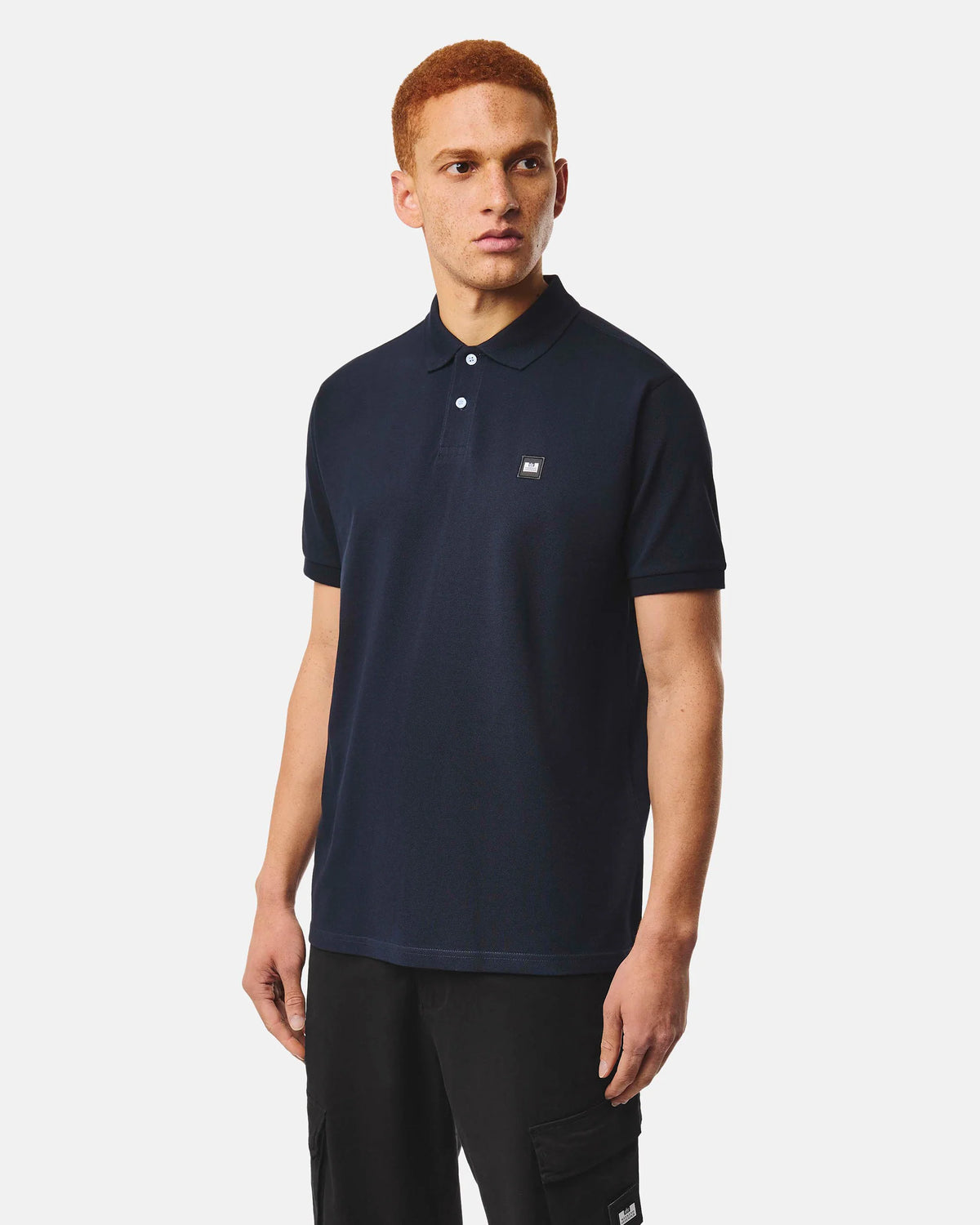 Weekend Offender Heathcote Polo Navy Front View