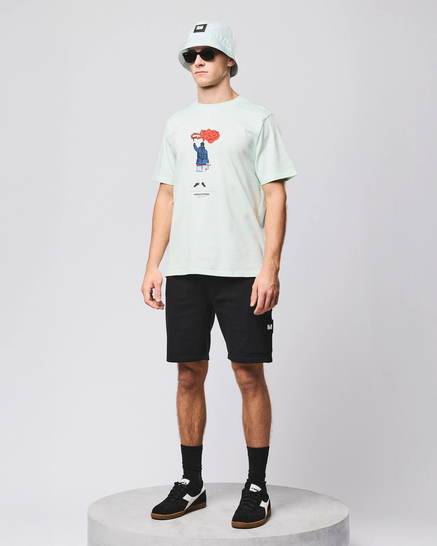 Weekend Offender | Chabet Graphic T-Shirt - Amazonite Green