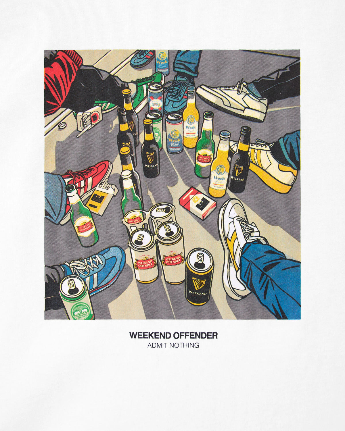 Weekend Offender Imbibo T-Shirt Front Graphic Detail