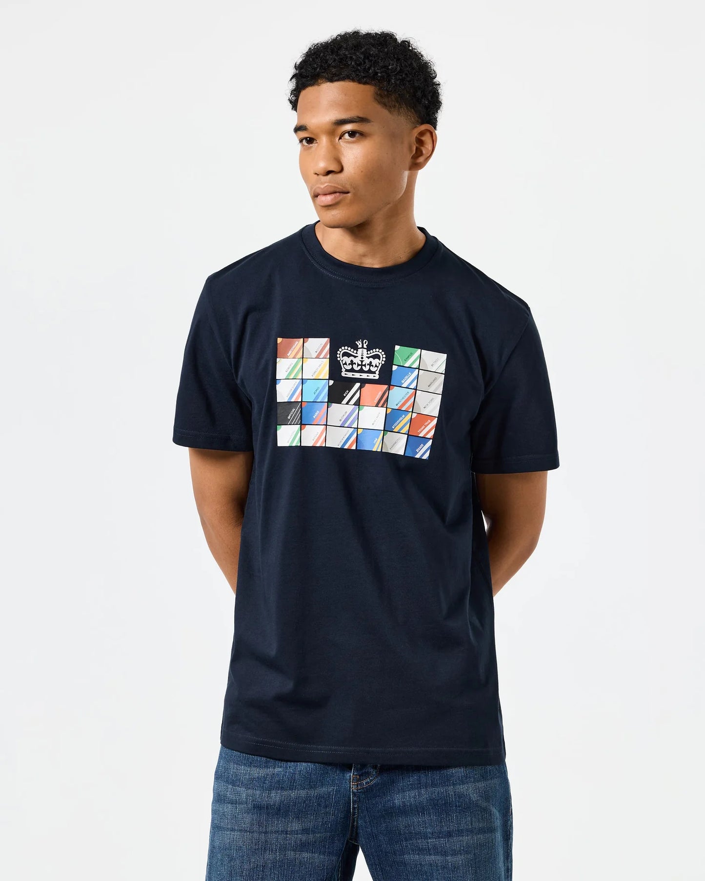 Weekend Offender - Alpha Graphic T-Shirt Navy