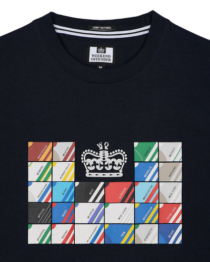 Weekend Offender - Alpha Graphic T-Shirt Navy