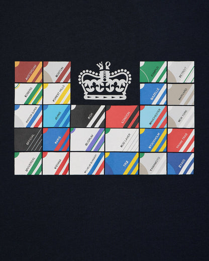 Weekend Offender - Alpha Graphic T-Shirt Navy