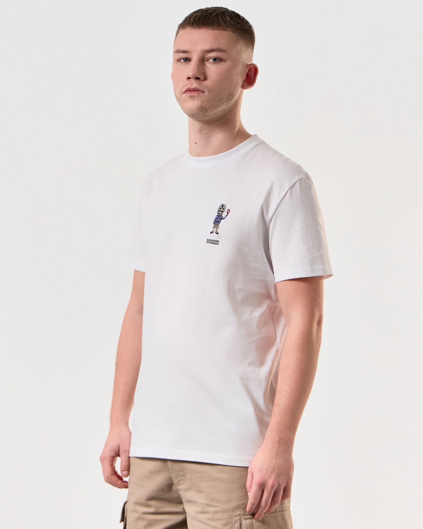 Weekend Offender - Pyro Graphic T-Shirt White