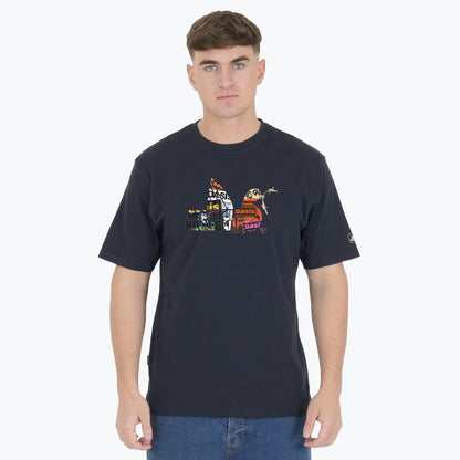 Peaceful Hooligan - Poster Dove T-Shirt - Navy