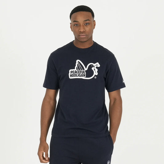 Peaceful Hooligan - Outline Tee - Navy