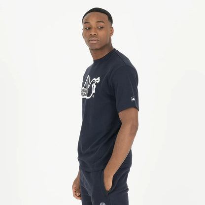 Peaceful Hooligan - Outline Tee - Navy